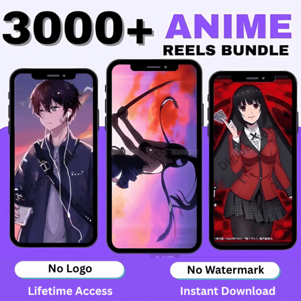 3000+ MEGA Anime Reels Bundle