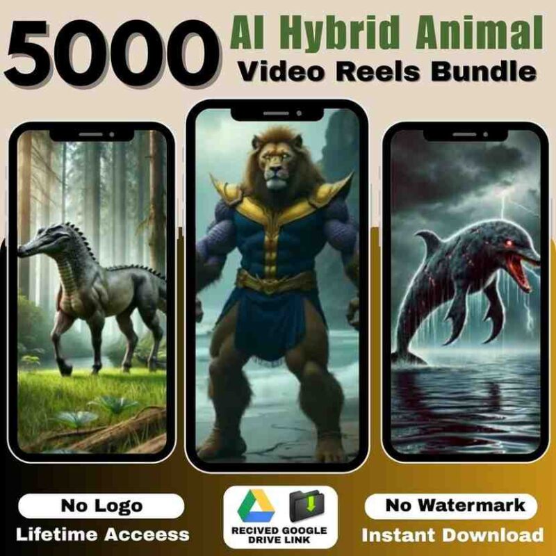 AI Hybrid Animal Video Reels Bundle