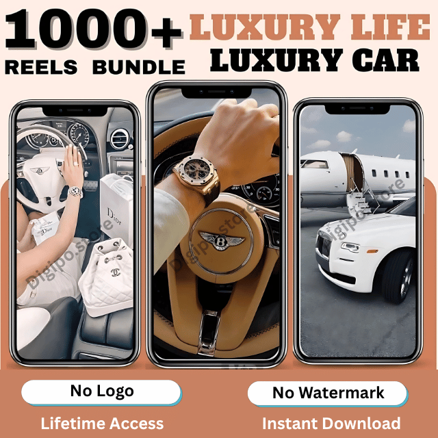 Rich luxury Lifestyle Reels Bundle for instagram